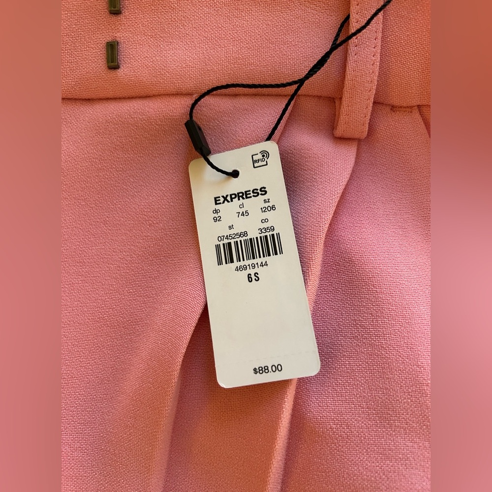 Elegant Pink Women's Pants - Picture 3 of 6